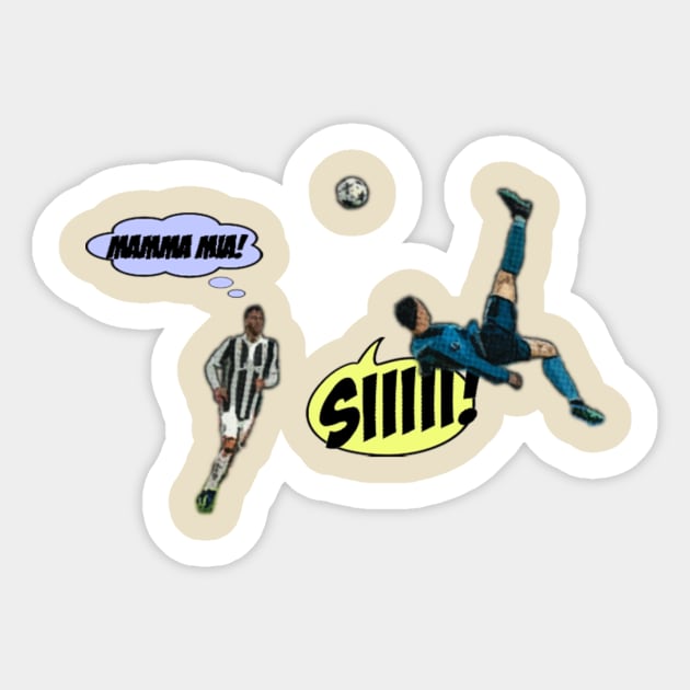 Cristiano Ronaldo Sticker by FifthBaseShirts